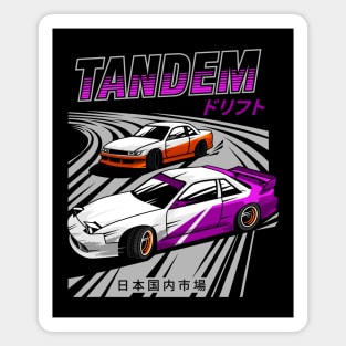 JDM car drift TANDEM Magnet